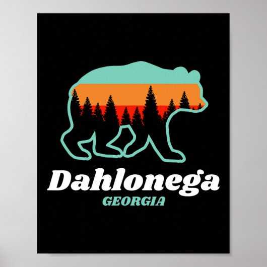 Dahlonega Georgia Bear Mountains Country  ポスター (正面)