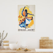 Dahomey Africa Art Vintage Travel Poster Print ポスター (キッチン)