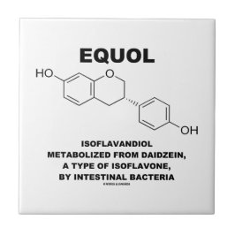 Daidzeinから新陳代謝するEquol Isoflavandiol タイル