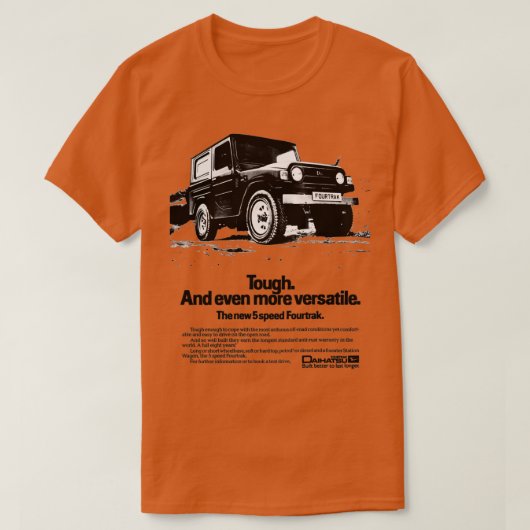 DAIHATSU FOURTRAK 1  Tシャツ (デザイン正面)