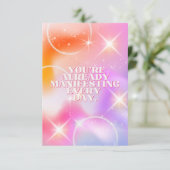 Daily Affirmation, Law of Attraction, Motivational サンキューカード (スタンド正面)