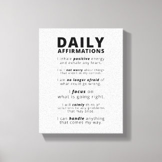 Daily Affirmations | 励ましの言葉 キャンバスプリント