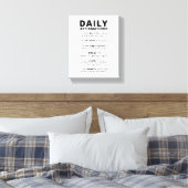 Daily Affirmations | 励ましの言葉 キャンバスプリント (インサイチュ (寝室))