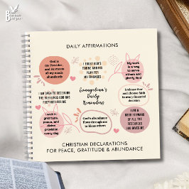 Daily Bible Affirmations Reminders Prayer ノートブック