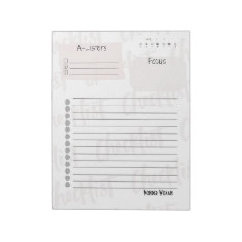 Daily Checklist – Customizable Tear-Off Notepad ノートパッド