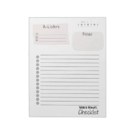 Daily Checklist – Customizable Tear-Off Notepad ノートパッド