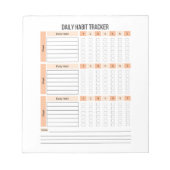 Daily Clusion Trackerメモ帳 ノートパッド (正面)