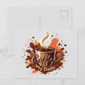 Daily Coffee Ritual ポストカード (正面/裏面)