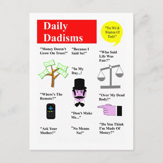 Daily Dadismsはがき ポストカード (正面)