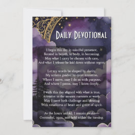 Daily Devotional Pagan Prayer Pocket Ritual Card 招待状