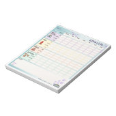 Daily Dog Trackerメモ帳(Monday Starter) ノートパッド (回転)