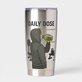 Daily Dose トラベルタンブラー｜テキスト/名前入れ 保温保冷タンブラー