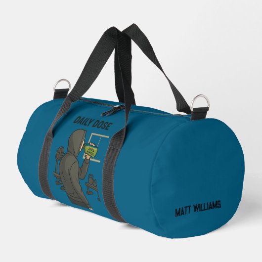 Daily Dose Gym Duffel Bag for Fitness Lovers ダッフルバッグ (左コーナー)