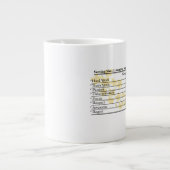 Daily Dose Mug – Sip Strength, Stir Spirit, Serve ジャンボコーヒーマグカップ (正面)