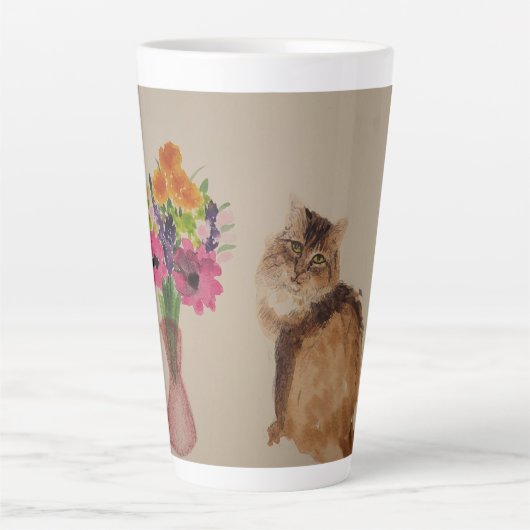 Daily Empress Allie the cat Latte Mug カフェラテマグ (正面)