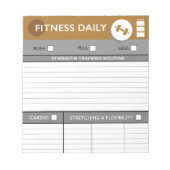 Daily Fitness Workouts ノートパッド (正面)