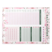 daily floral planner Notepad ノートパッド (正面)