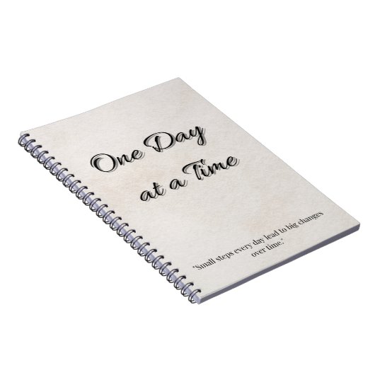 Daily Focus Journal - One Day at a Time Notebook ノートブック (右側)