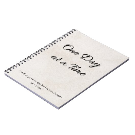 Daily Focus Journal - One Day at a Time Notebook ノートブック (左側)