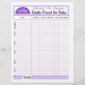 Daily Food In-Takeページ、ライフスタイル変更 チラシ (裏面)