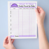 Daily Food In-Takeページ、ライフスタイル変更 チラシ (手)