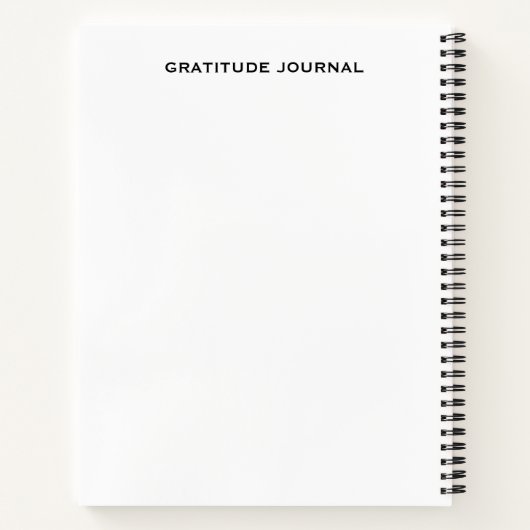 Daily Gratitude Journal | Mindful Reflection  ノートブック (裏面)