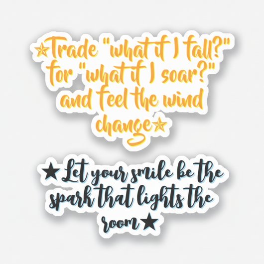 Daily Inspirational Quotes | ポジティブ モチベーション シール