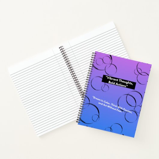 Daily Journal for Women はっきりした鮮やか & Daily Journal ノートブック (内部)