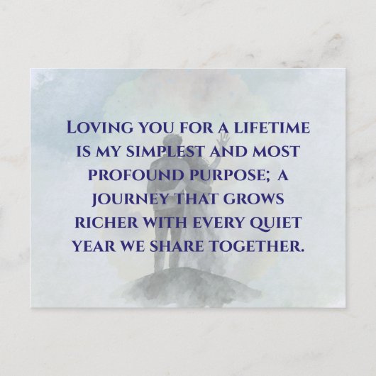 Daily Journey Marriage Quote Postcard ポストカード (正面)