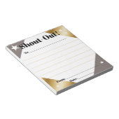 Daily kudos shout out employee recognition display ノートパッド (アングル)