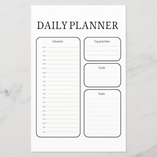 Daily Learning Planner チラシ (正面)