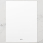 Daily Meal Planner | Simple Minimalistic Clean レターヘッド (裏面)