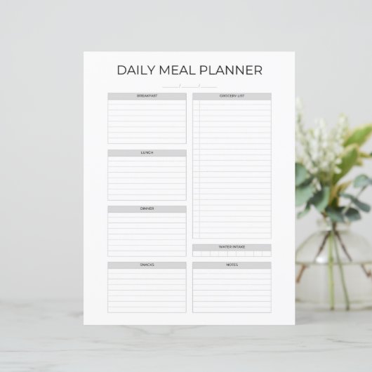 Daily Meal Planner | Simple Minimalistic Kitchen (スタンド正面)