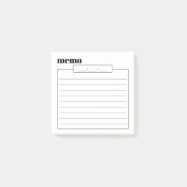 Daily Memo Pad Sticky Notes, 3" x 3" ポストイット