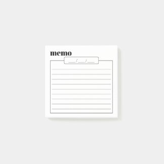 Daily Memo Pad Sticky Notes, 3" x 3" ポストイット