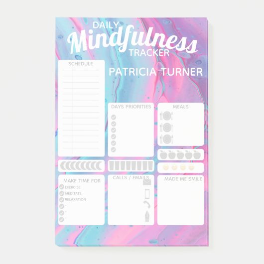 Daily Mindfulness habit tracker ポストイット (正面)