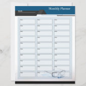Daily, Monthly Planner Template (裏面)