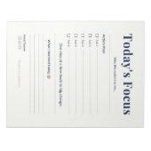 Daily Notepad | Tasks & Notes | Planner Page ノートパッド (正面)