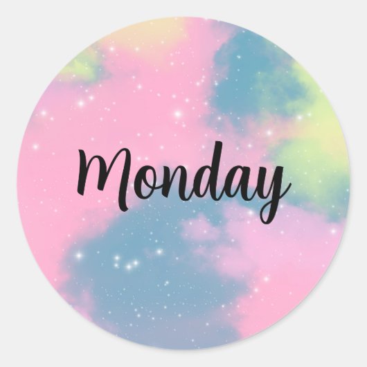 Daily Or Monthly Customizable Labels ラウンドシール (正面)