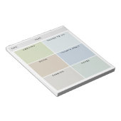 Daily Organizer For Him - Muted Shades ノートパッド (アングル)