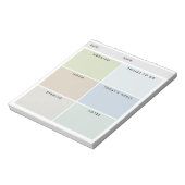 Daily Organizer For Him - Muted Shades ノートパッド (回転)