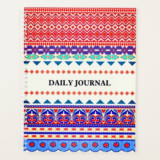 Daily Planner 2026 with pattern プランナー手帳 (正面)