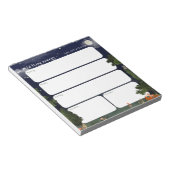 Daily Planner Notepad - Night Forest design ノートパッド (アングル)