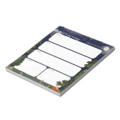 Daily Planner Notepad - Night Forest design ノートパッド (回転)