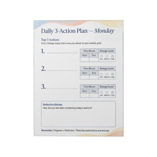Daily Planner – Smart to do list | Monday ノートパッド (回転)