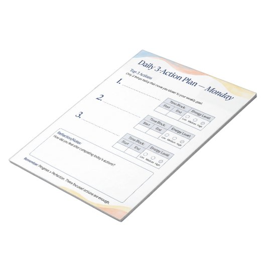 Daily Planner – Smart to do list | Monday ノートパッド (アングル)