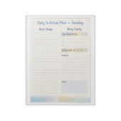 Daily Planner – Smart to do list | Tuesday  ノートパッド (回転)
