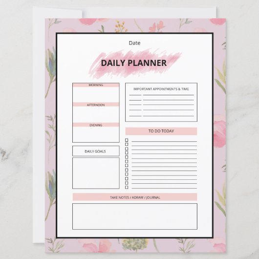 Daily Planner Template (正面)