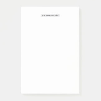 Daily Planner "What are we doing today?" Text Mess ポストイット