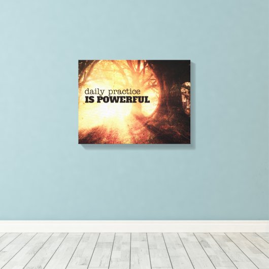 Daily Practice キャンバスプリント (インサイチュ (ウッドフロア))